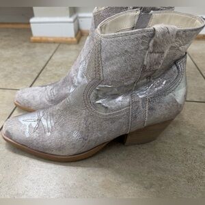 Dolce Vita Metallic Heeled Western Boots